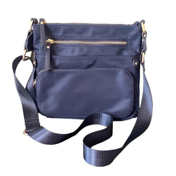 Myztique‎ Blue Nylon Shoulder Crossbody Purse NWOT - Picture 1 of 10